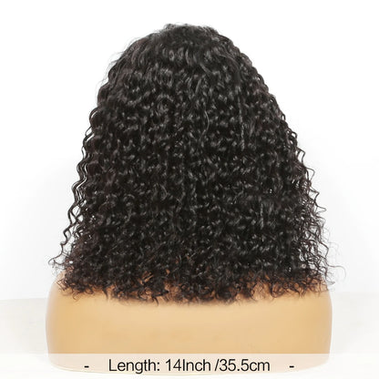 Deep Wave Headband Wig – Curly Bob, 100% Human Hai