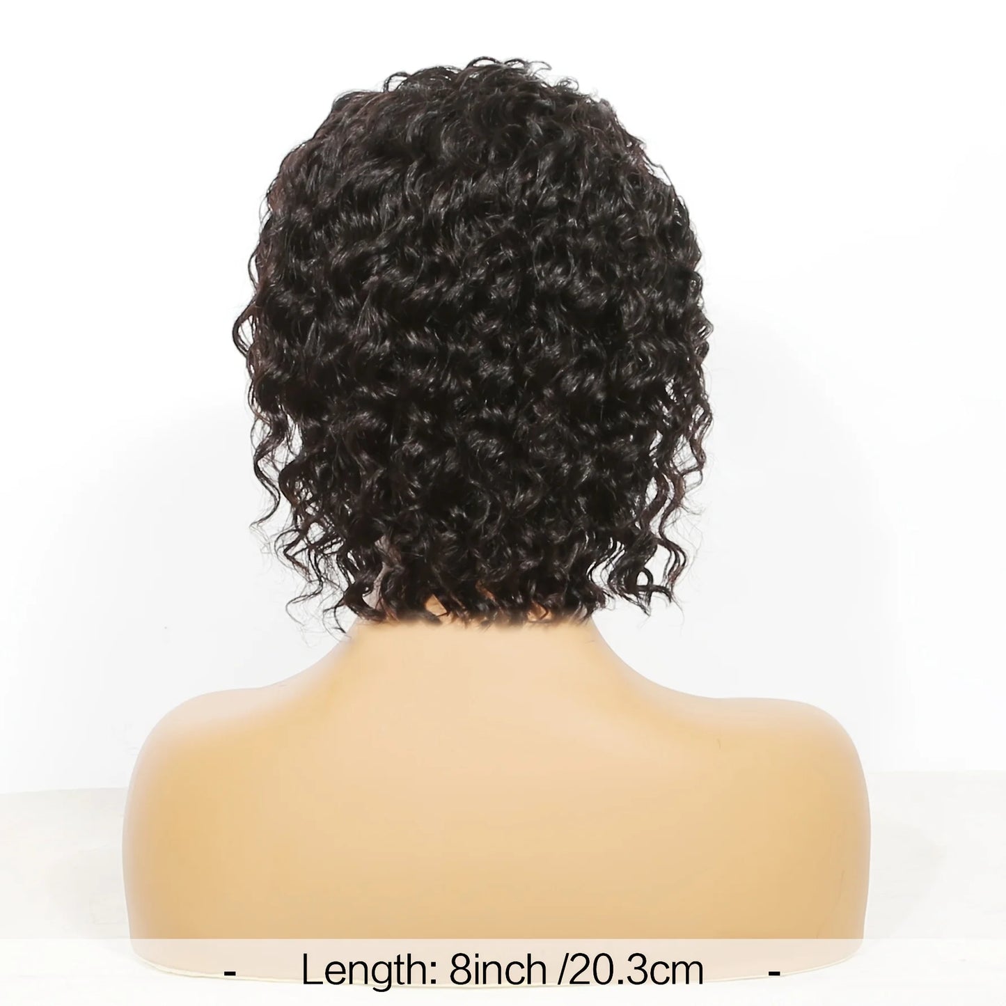 Deep Wave Headband Wig – Curly Bob, 100% Human Hai