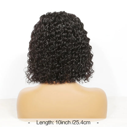 Deep Wave Headband Wig – Curly Bob, 100% Human Hai