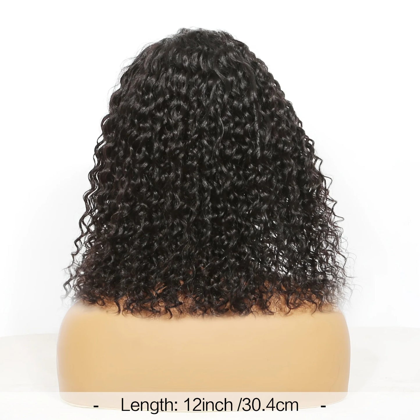 Deep Wave Headband Wig – Curly Bob, 100% Human Hai