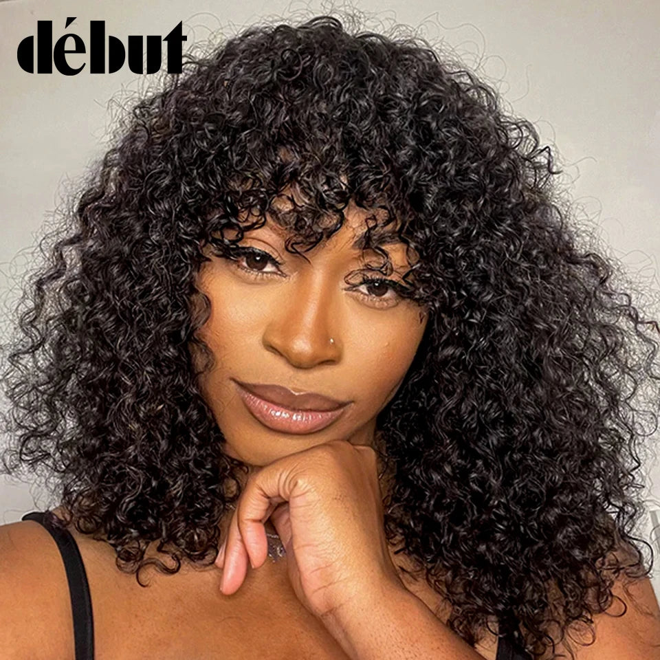 Jerry Short Pixie Bob Wig – Peruvian Human Hair, Honey Highlights