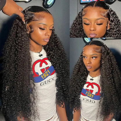 40” Deep Wave Glueless Wig – 13x4/13x6 HD Lace, Curly Human Hair