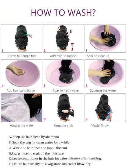 28” Deep Wave Wig – 13x6 HD Lace, 250% Human Hair, Pre-Plucked
