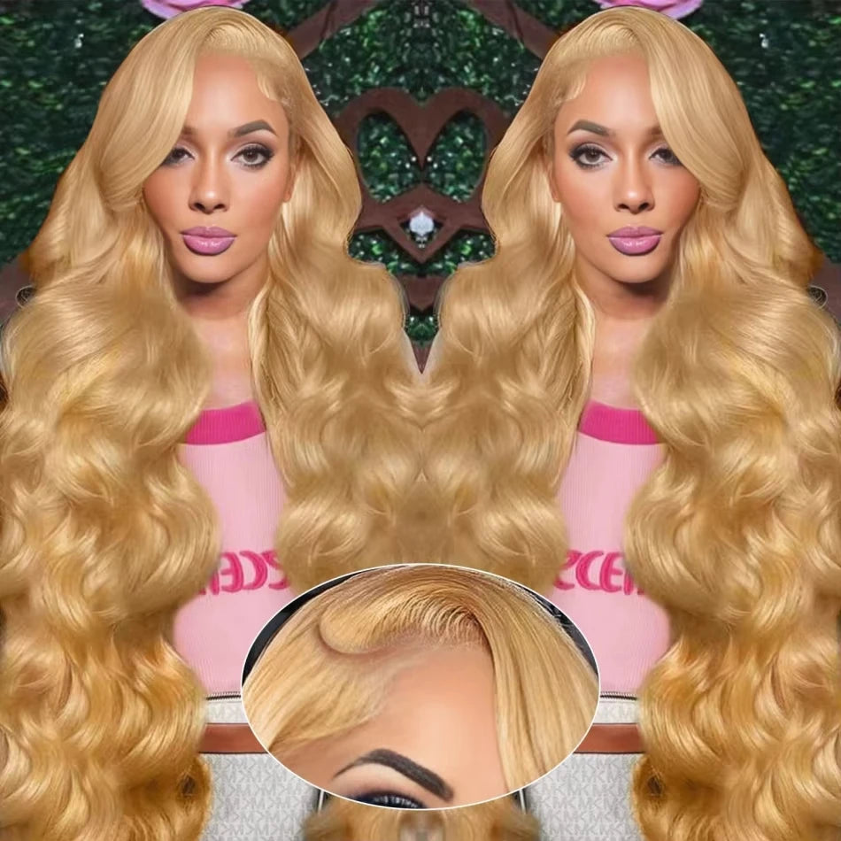 Honey Blonde 13x6 Lace Wig – 210% Body Wave Brazilian Hair
