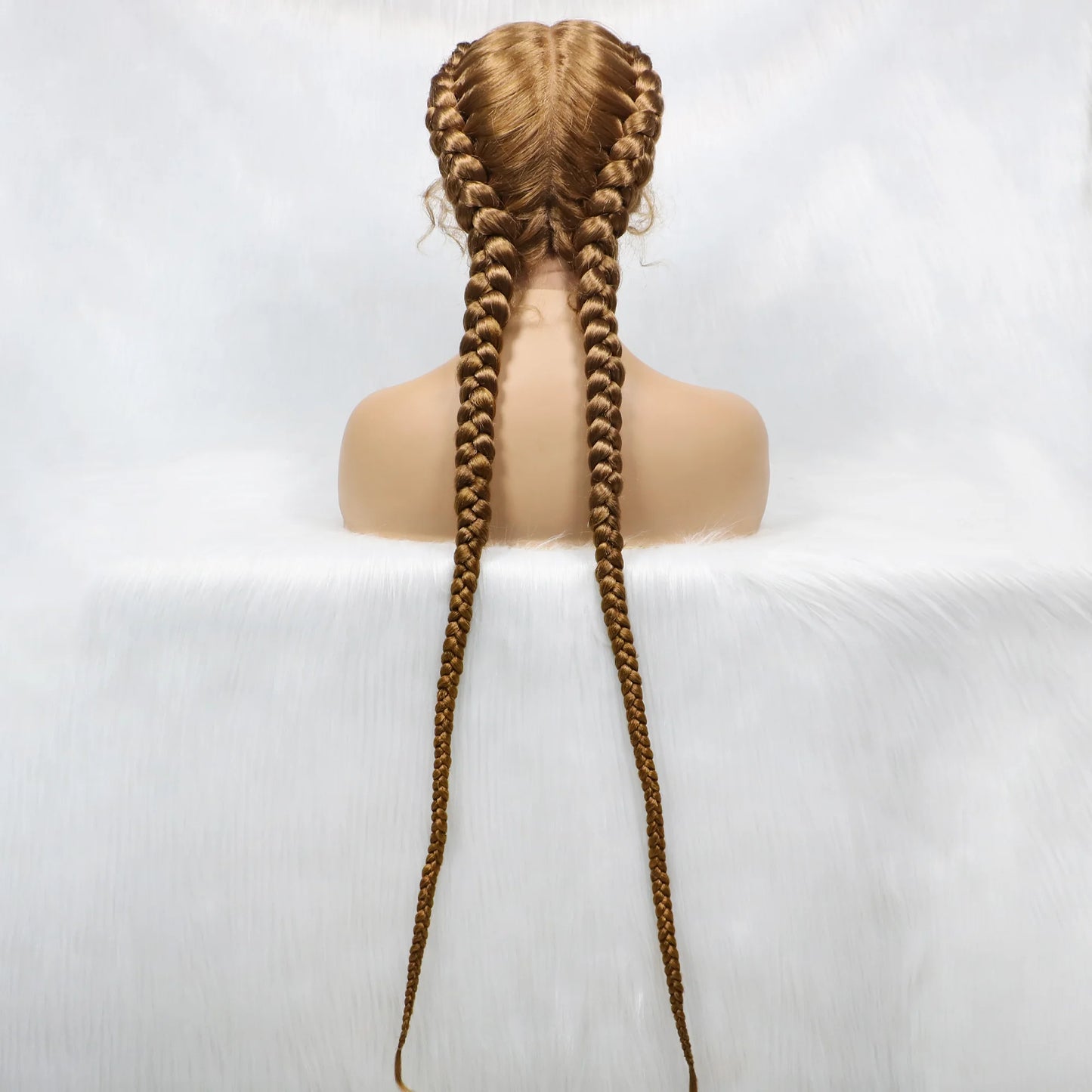 Synthetic Cornrow Braided Wig – Lace Front with Baby Hair