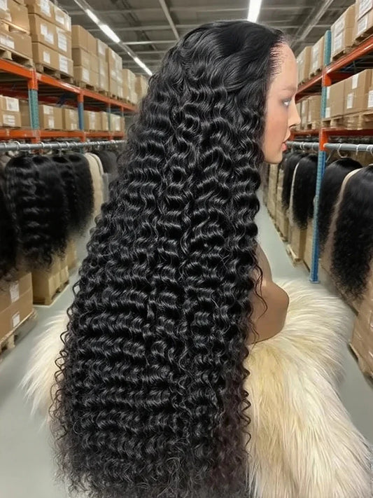 300% Density Wear & Go Deep Wave Wig – 13x6/7x5 HD Lace, Human Hair