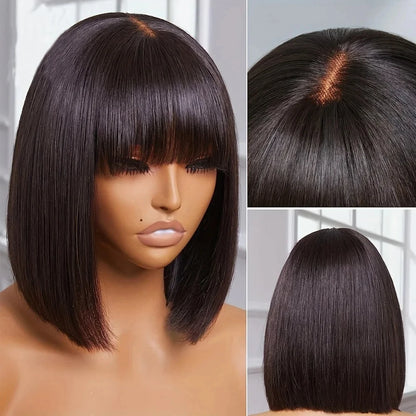 SoGreat 12” Short Bob Wig – Loose Body Wave, Brazilian Human Hair