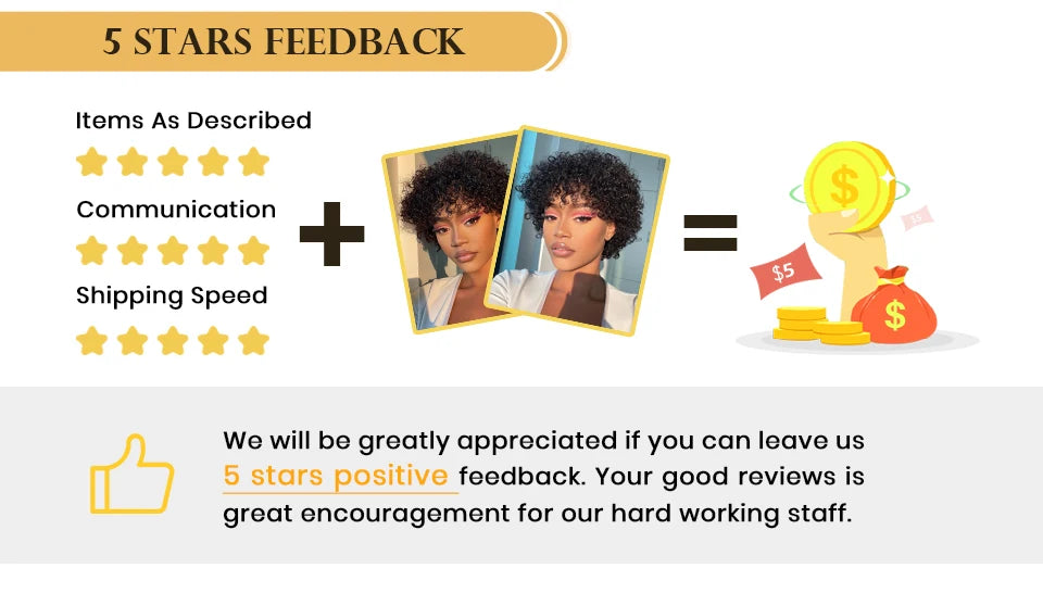Pixie Short Afro Curly Bob Wig – Brazilian Remy Hair
