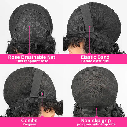 Funmi Short Curly Bob Wig – Glueless Vietnamese Human Hair