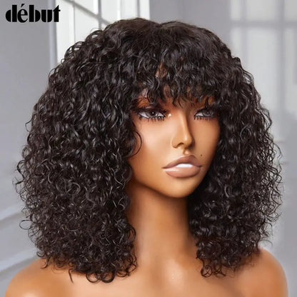 Jerry Short Pixie Bob Wig – Peruvian Human Hair, Honey Highlights