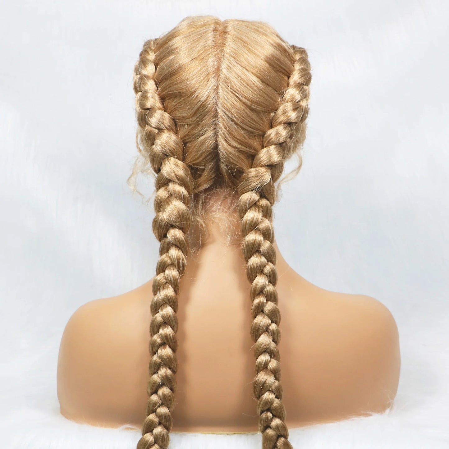Synthetic Cornrow Braided Wig – Lace Front with Baby Hair