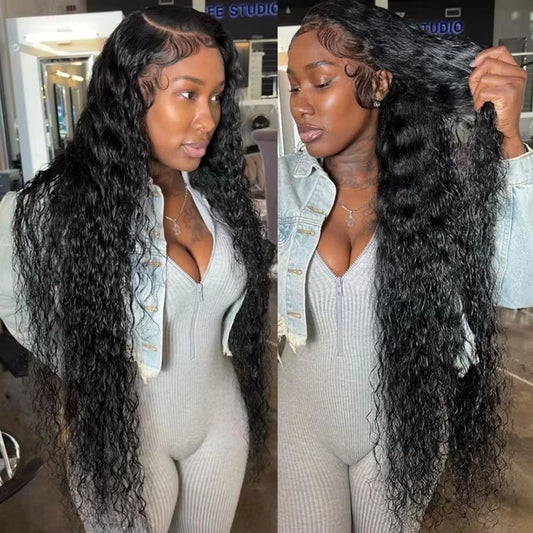 30” Deep Wave Lace Front Wig – 13x4/13x6 HD Human Hair