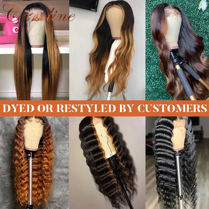 34” Loose Deep Wave Wig – 13x4/13x6 Lace, Brazilian Human Hair
