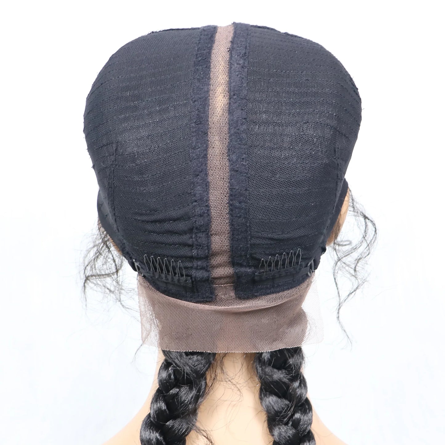 Synthetic Cornrow Braided Wig – Lace Front with Baby Hair