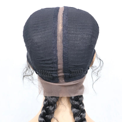 Synthetic Cornrow Braided Wig – Lace Front with Baby Hair