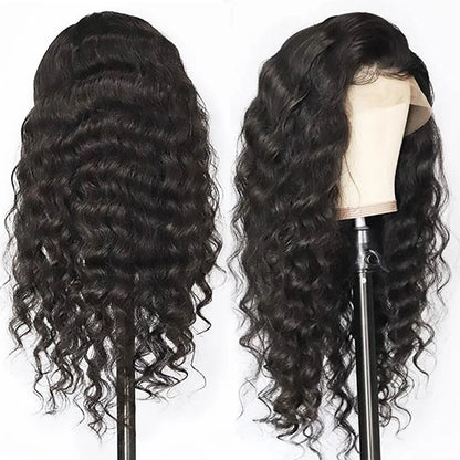 34” Loose Deep Wave Wig – 13x4/13x6 Lace, Brazilian Human Hair