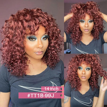 Jerry Short Pixie Bob Wig – Peruvian Human Hair, Honey Highlights