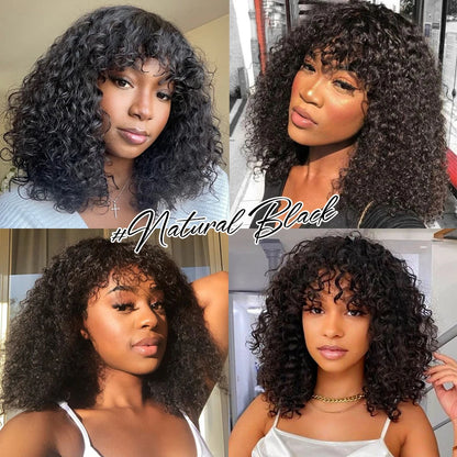 Jerry Short Pixie Bob Wig – Peruvian Human Hair, Honey Highlights