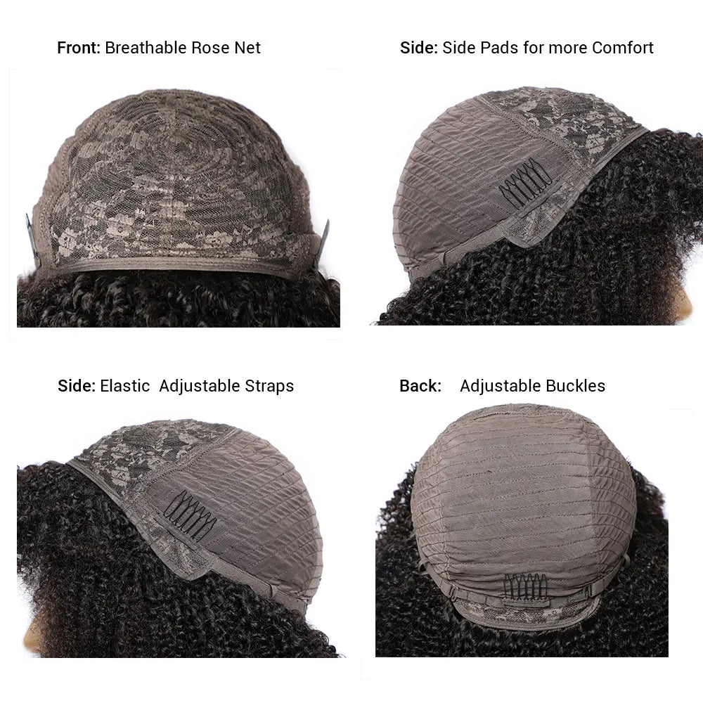 Newmi Short Curly Afro Kinky Human Hair Wig – Pixie Curl