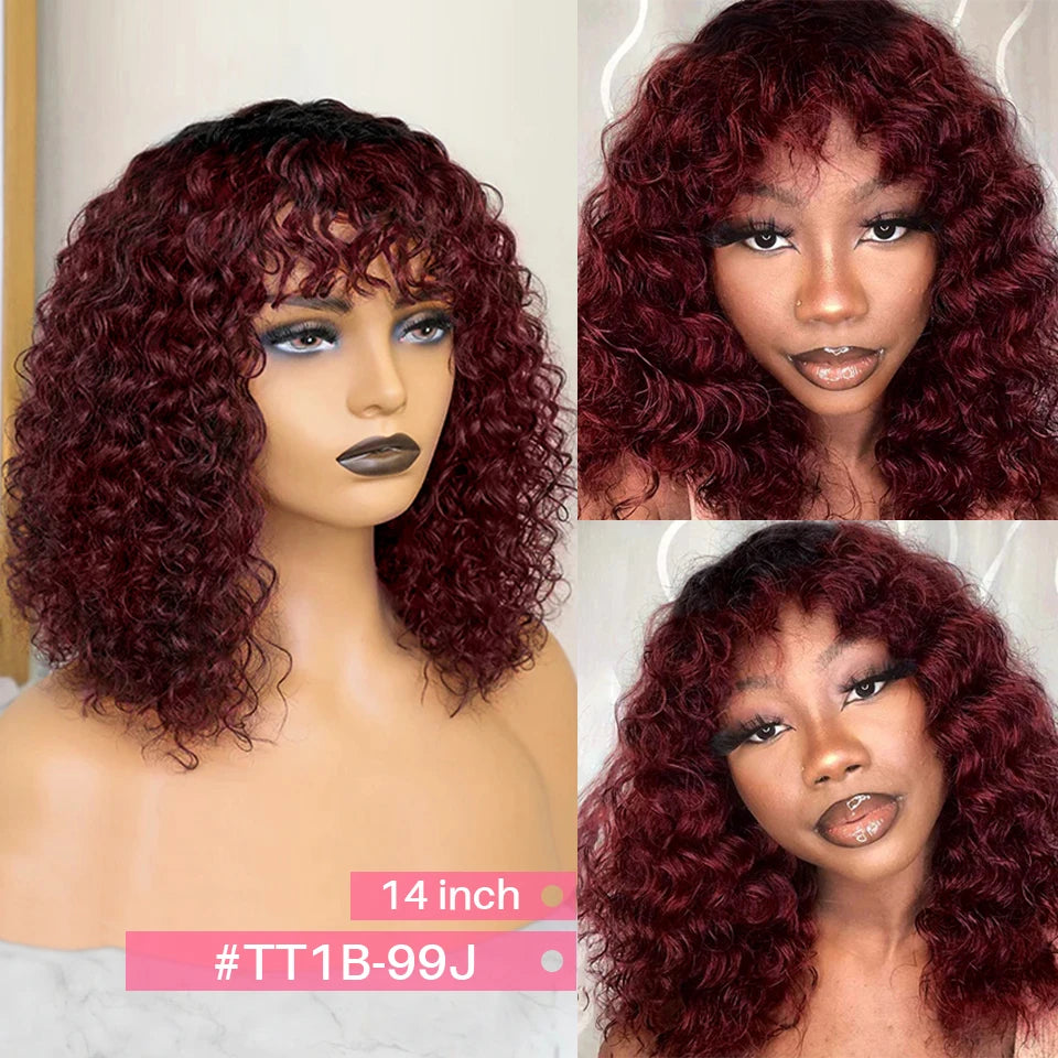 Jerry Short Pixie Bob Wig – Peruvian Human Hair, Honey Highlights