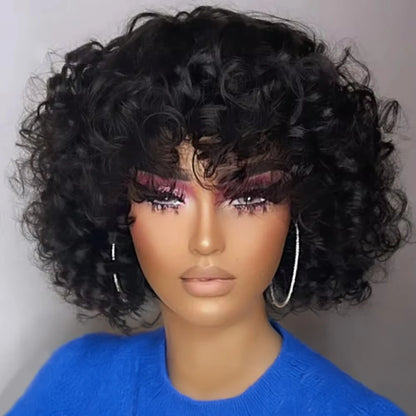 Funmi Short Curly Bob Wig – Glueless Vietnamese Human Hair