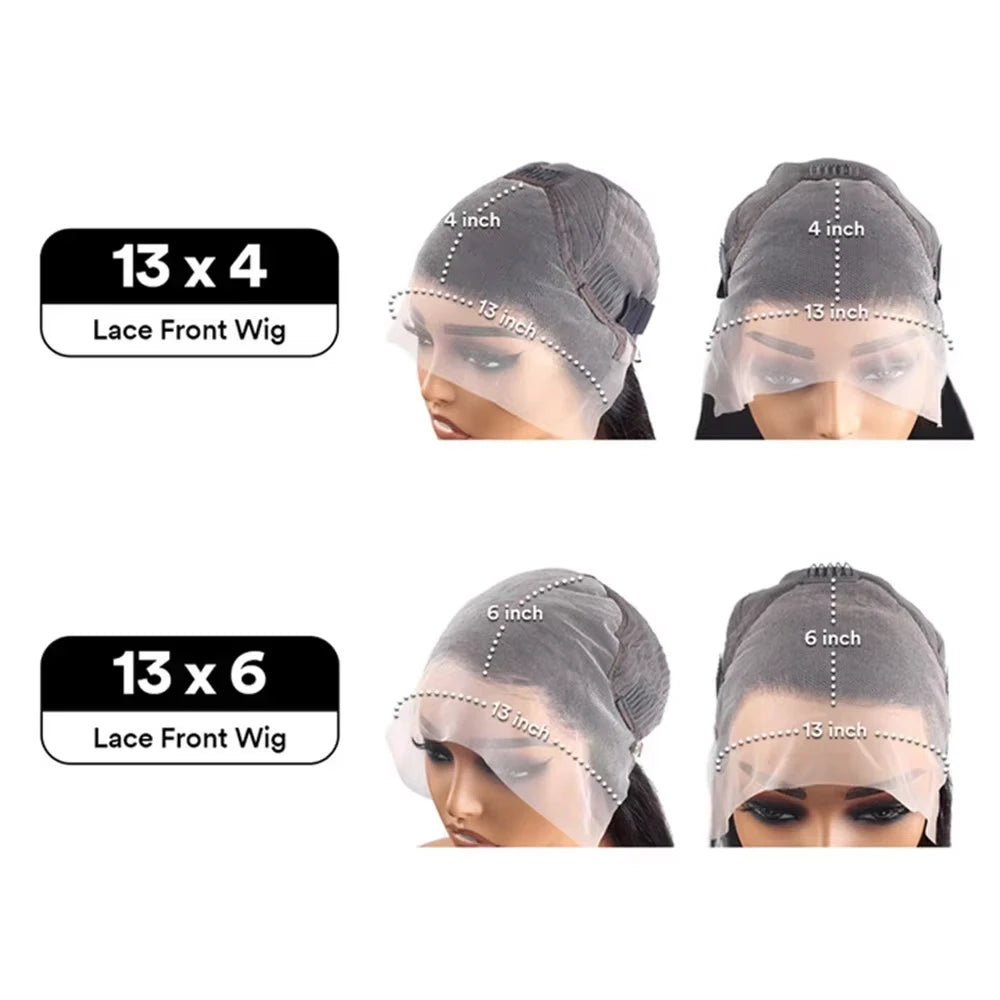 30” Deep Wave Lace Front Wig – 13x4/13x6 HD Human Hair