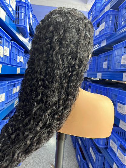 300% Density Wear & Go Deep Wave Wig – 13x6/7x5 HD Lace, Human Hair