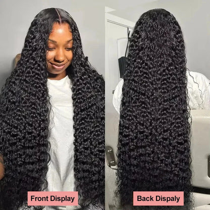 40” Deep Wave Glueless Wig – 13x4/13x6 HD Lace, Curly Human Hair
