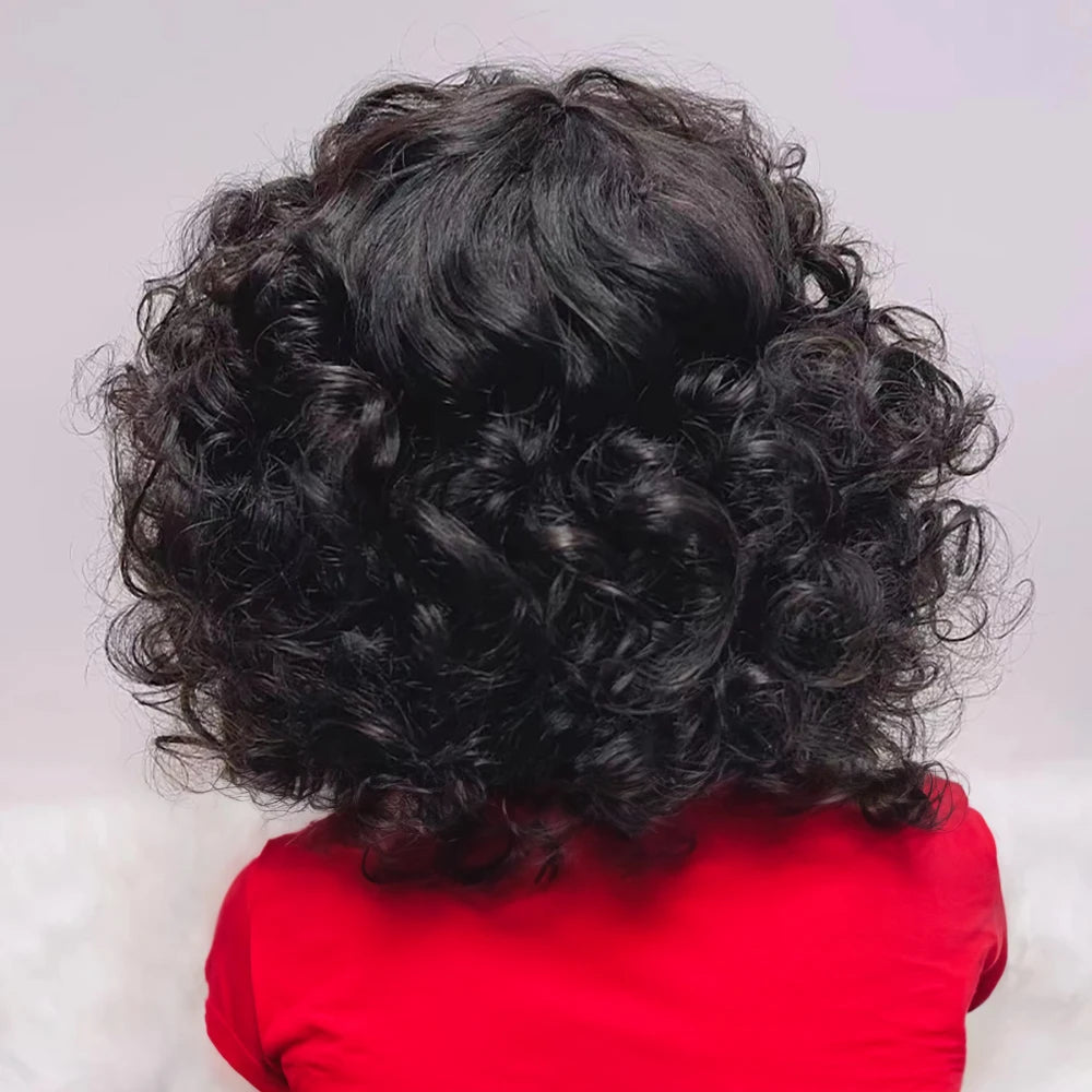Funmi Short Curly Bob Wig – Glueless Vietnamese Human Hair